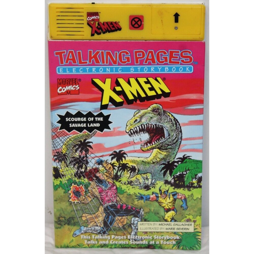 1995 Talking Pages Electronic Comic Book Marvel X-Men XMEN Scourge Savage Land